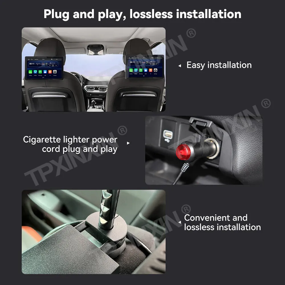 4K HD Rotatable Screen 11.6 Inch 8 Cores Android 12 Car Rear Seat Entertainment Car Headrest Car Accessories