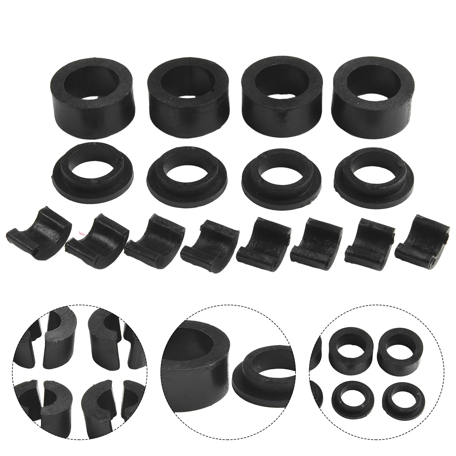 12PCS Front Seat Support Bushings & Wobbly Loose Seat Fix For Jeep TJ LJ 1998-2006 Seat Sliding Bushing Seat Fixing Device