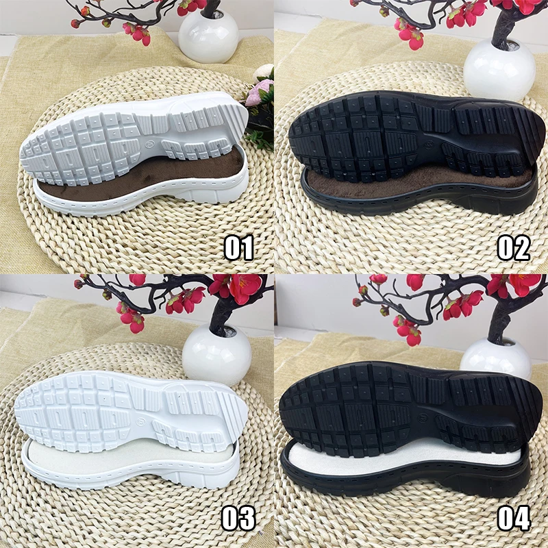 Semelles de tendon de chaussures de sport, fil creux, laine, crochet tissé, pantoufle de chaussures, semelle de chaussures en caoutchouc, l'offre elles de chaussures de bricolage, matériaux de réparation