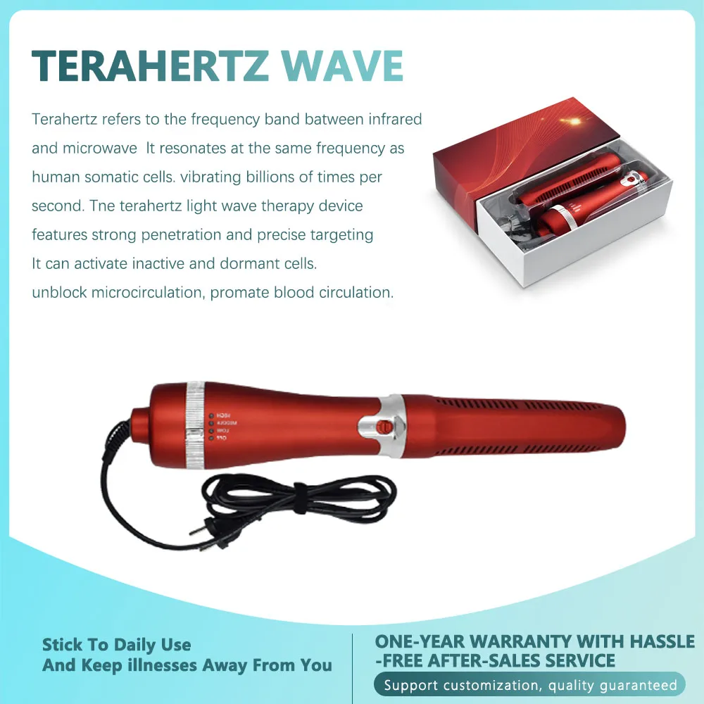 Upgrade Terahertz 11.0 Quartz Glass Tube Body Massage Machine Health Care Blue Light Wave Heating Healing Therapy Instrument