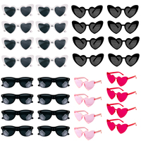 Bachelorette Party Sunglasses Bride To Be Bridesmaid Gift Wedding Bridal Shower Decor Black White Square Heart Shaped Glasses