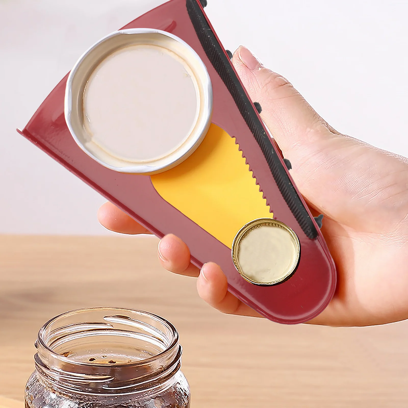 

2pcs Multifunction Jar Opener Stainless Steel Manual Bottle Opener Kitchen Gadget Ergonomic Grip For Seniors Arthritis Elderly