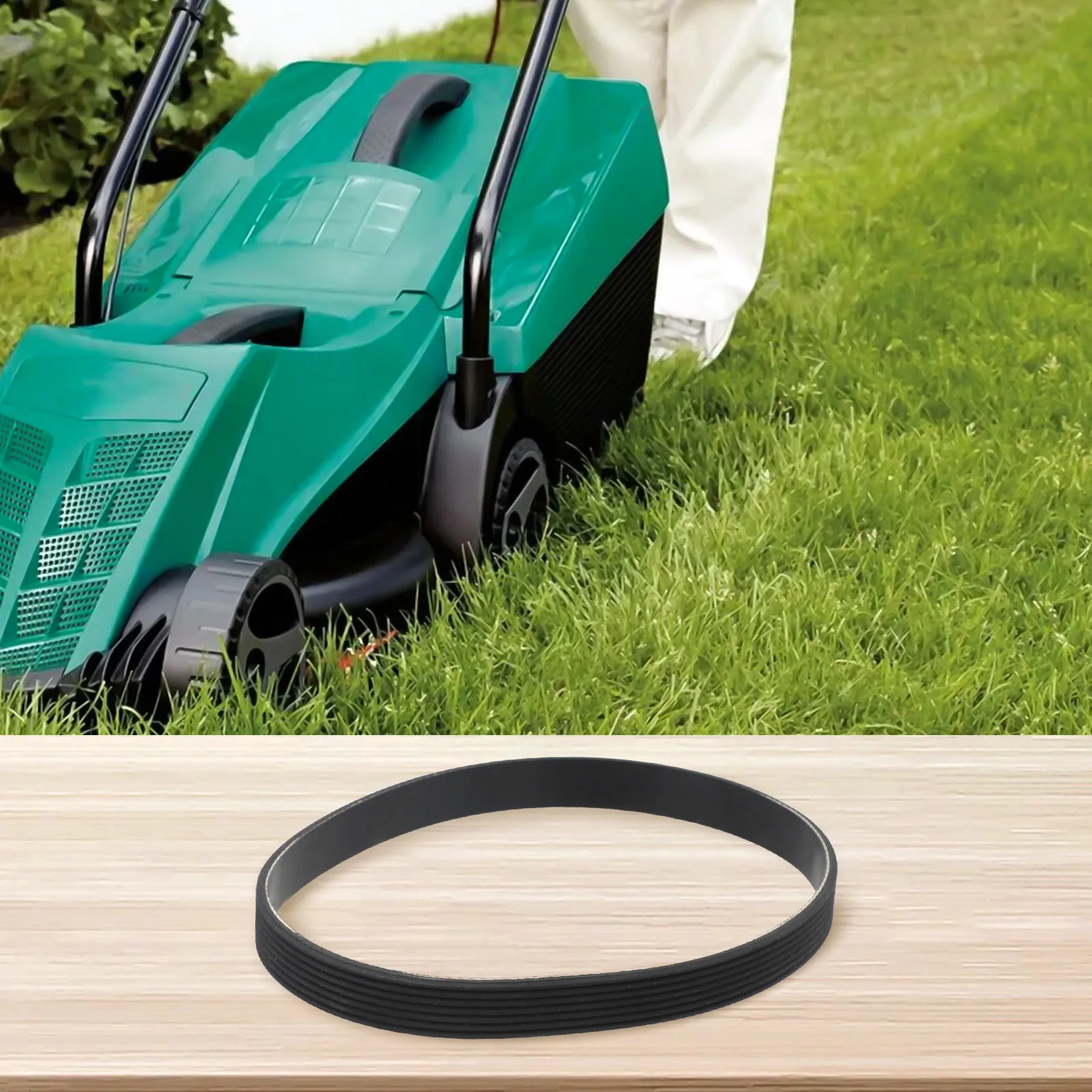 

Приводной ремень 7PJ451, совместимый с Bosch для газонокосилки Rotak 320, 7 ребер, ширина 16 мм, окружность 451 мм