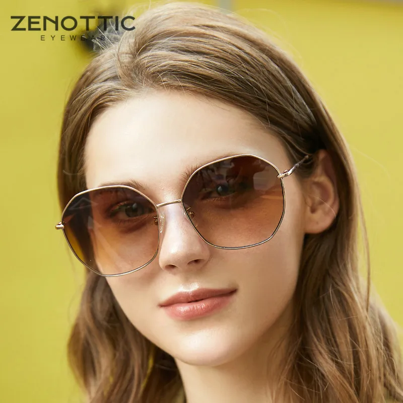 ZENOTTIC (XL) Oversized Butterfly UV400 Protection Sunglasses for Women Driving Eyewear Ladies Trendy Clear Visual Sun Glasses