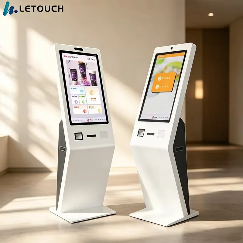 21.5/32 Inch Touch Screen Payment Kiosk Facial Recognition SDK Barcode Scanner for Commercial