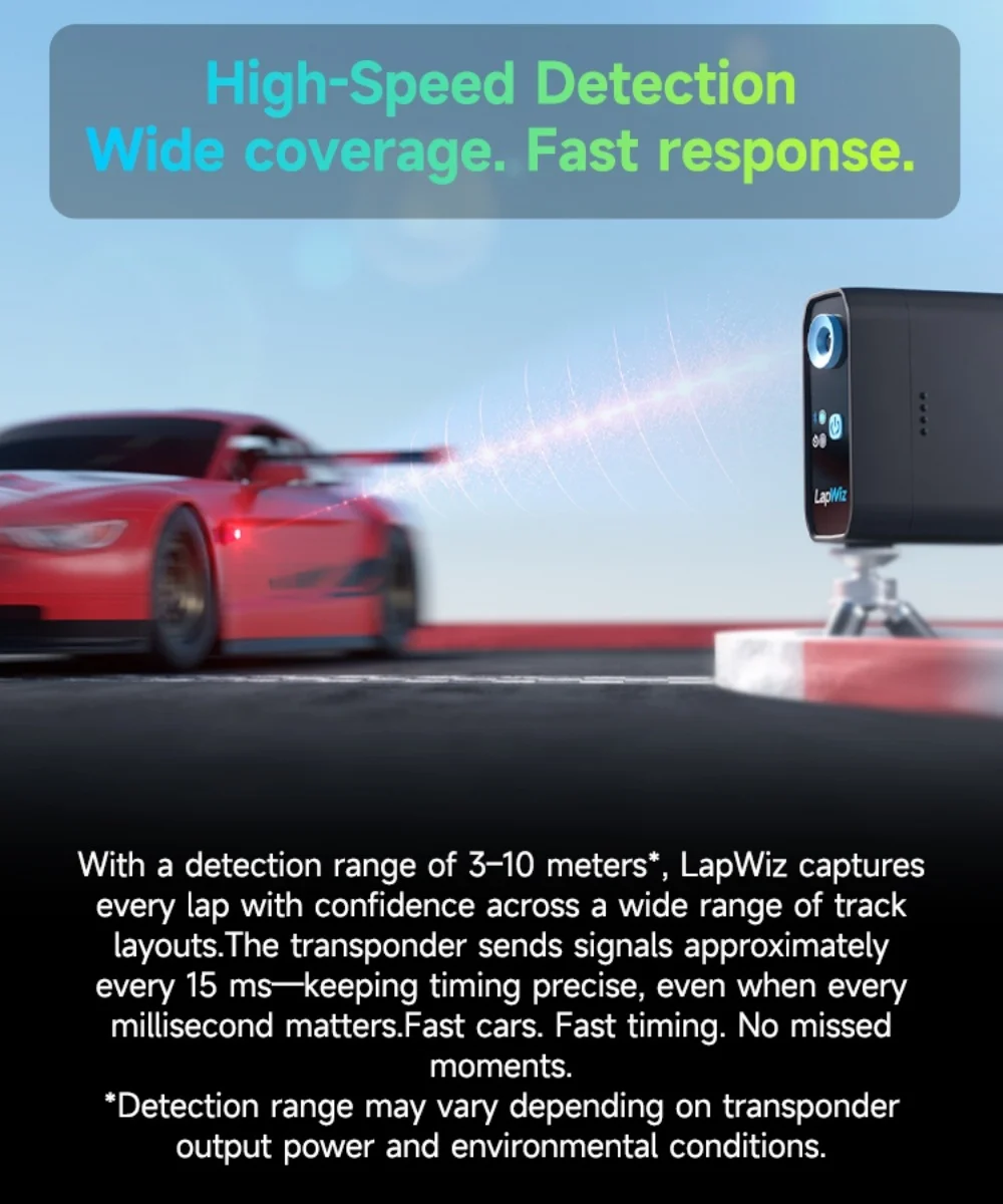 SKYRC LapWiz Professional IR RC Lap Timer Multi-Car ID Mgmt Screen Cast Voice Prompt OTA Upgrade for Mini-Z 1/10 RC Racing