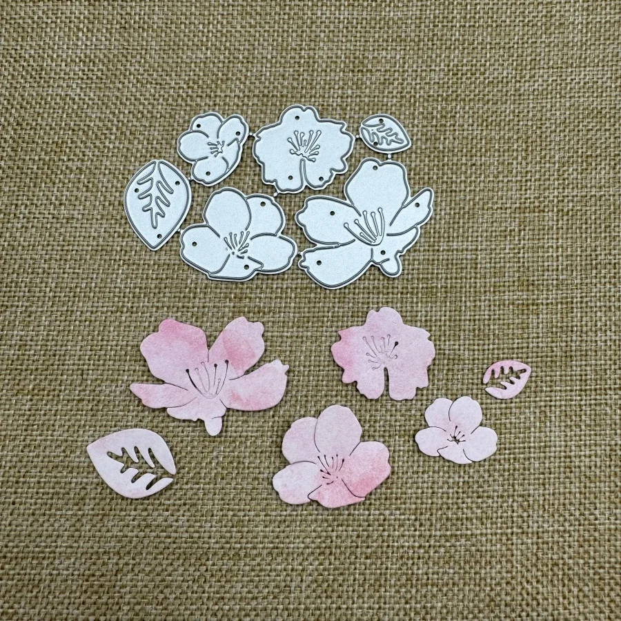 Pfirsichblüte Metall Stanzformen Form Scrapbook Papier Handwerk Messer Form Schablonen Prägung Handwerk Dekoration