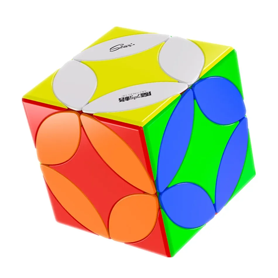 [JudyCube] Cubo de moneda de cobre Qiyi, Cubo mágico sin pegatinas, Cubo mágico de moneda Qiyi de Forma especial, rompecabezas divertido, Cubo mágico, regalos de juguete