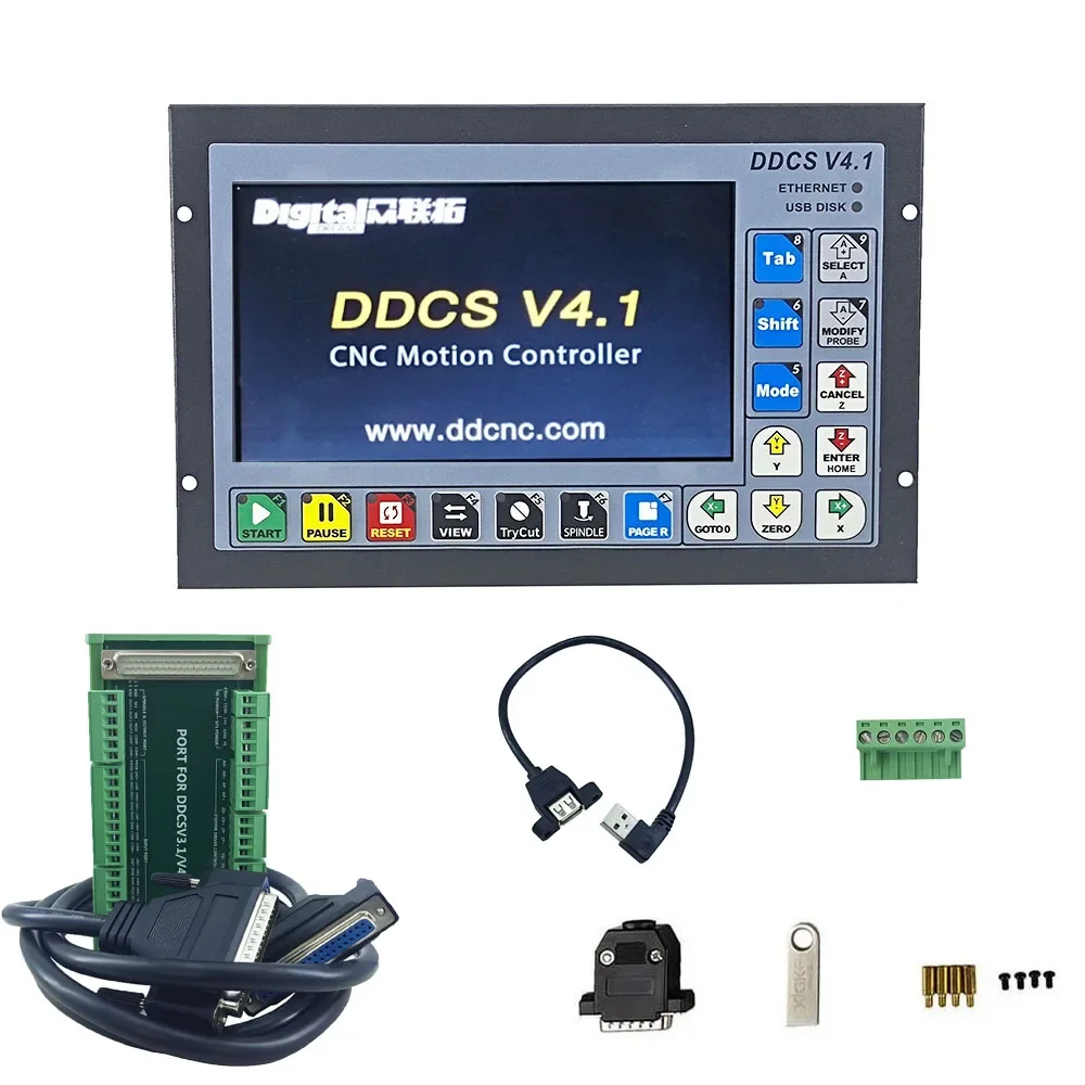 

DDCSV 4.1 Standalone Motion Controller Offline Controller Support 3/4 Axis USB CNC Controller Interface Replace Mach3