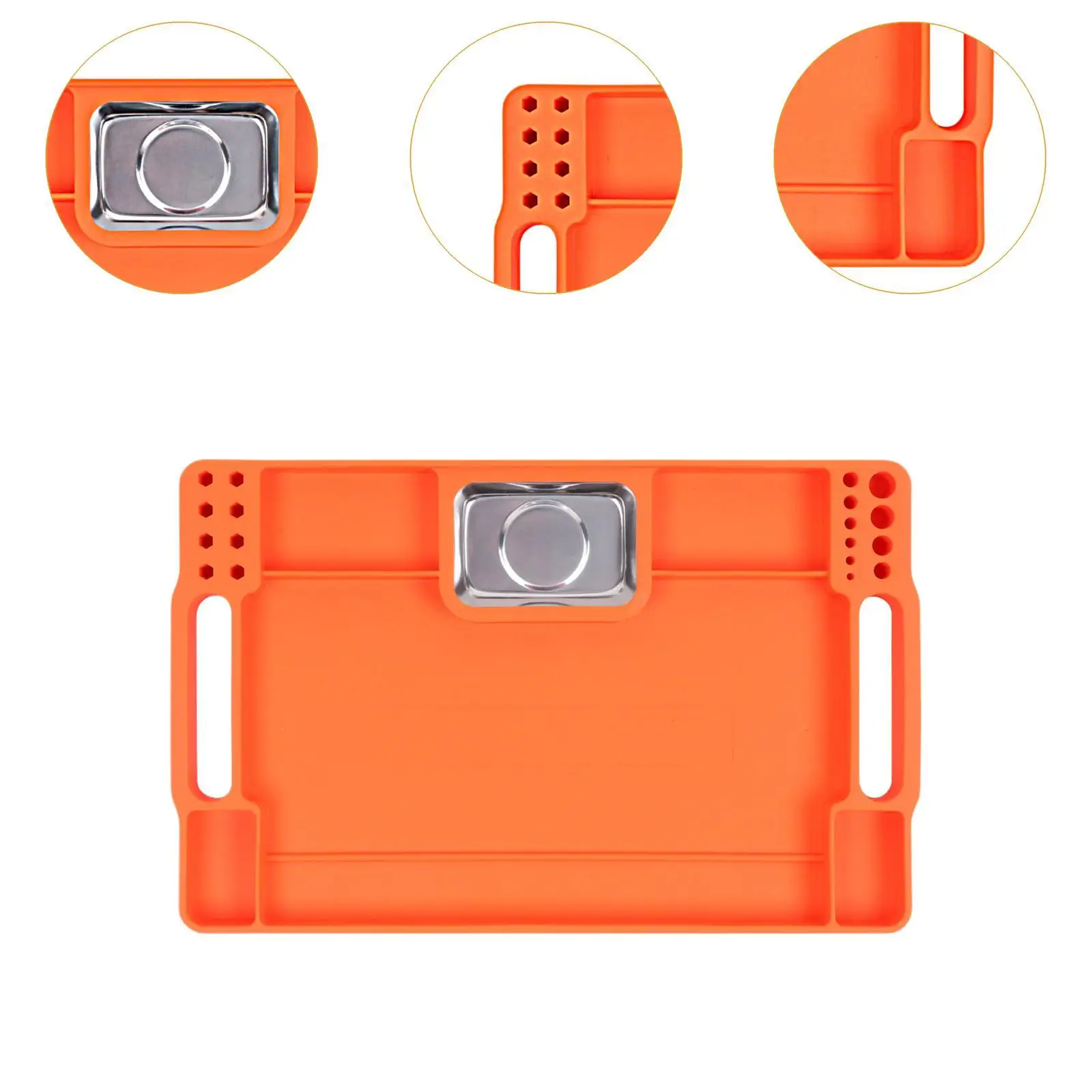 

Силиконовый лоток для инструментов, термостойкий лоток для хранения инструментов, коврик для инструментов для дома, ящик для инструментов, бытовой гараж, подарок на Рождество для мужчин