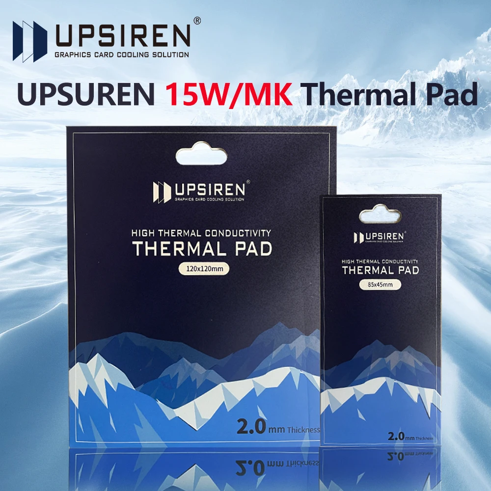 

UPSIREN Graphics Card Cooling 15W/MK Thermal Pad Heat Dissipation Silicone Pad CPU/GPU Graphics Card Motherboard Thermal Pad