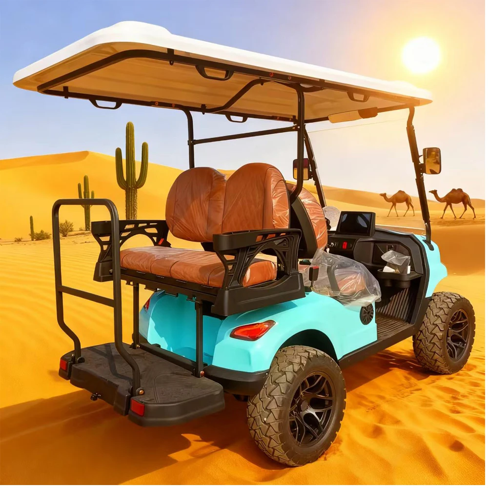2025 Factory MMC Brand 48/72V 4000w/7000w Off-road tires anti-corrosion and rust-proof body 2/8 Seat Electric Golf Buggy Cart