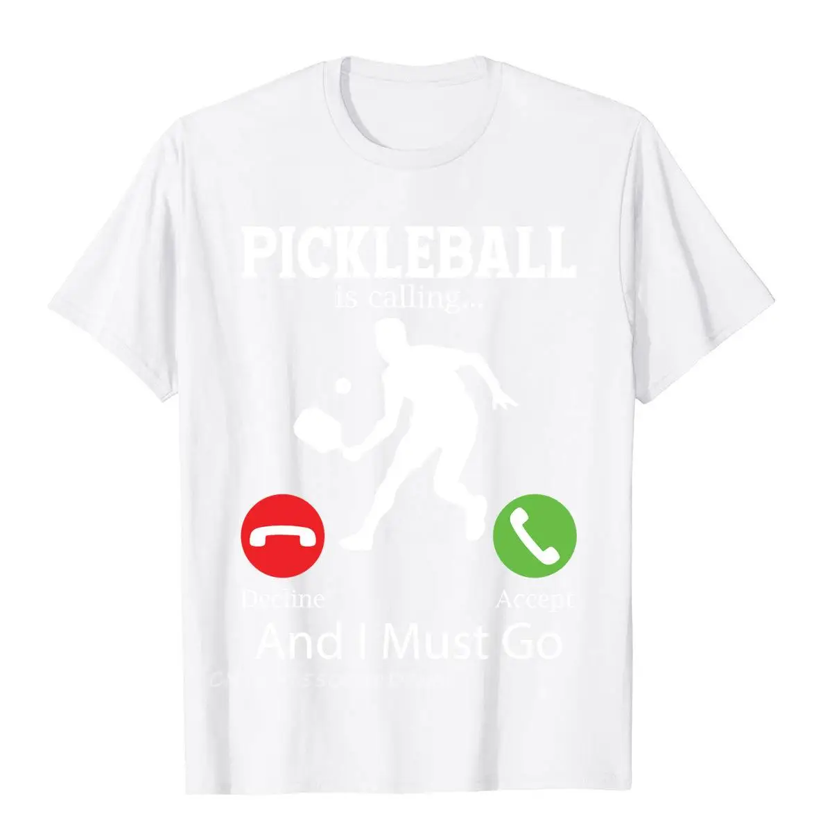 Pickleball Is Calling And I Classic Personalized T Shirts Premium Cotton Mens T Shirt Hip Hop Camisas Hombre