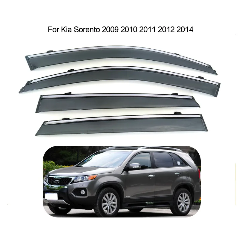 

for Special purpose Kia 2009-2014 Sorento rain shield injection molded rain shield thickened type high quality cross