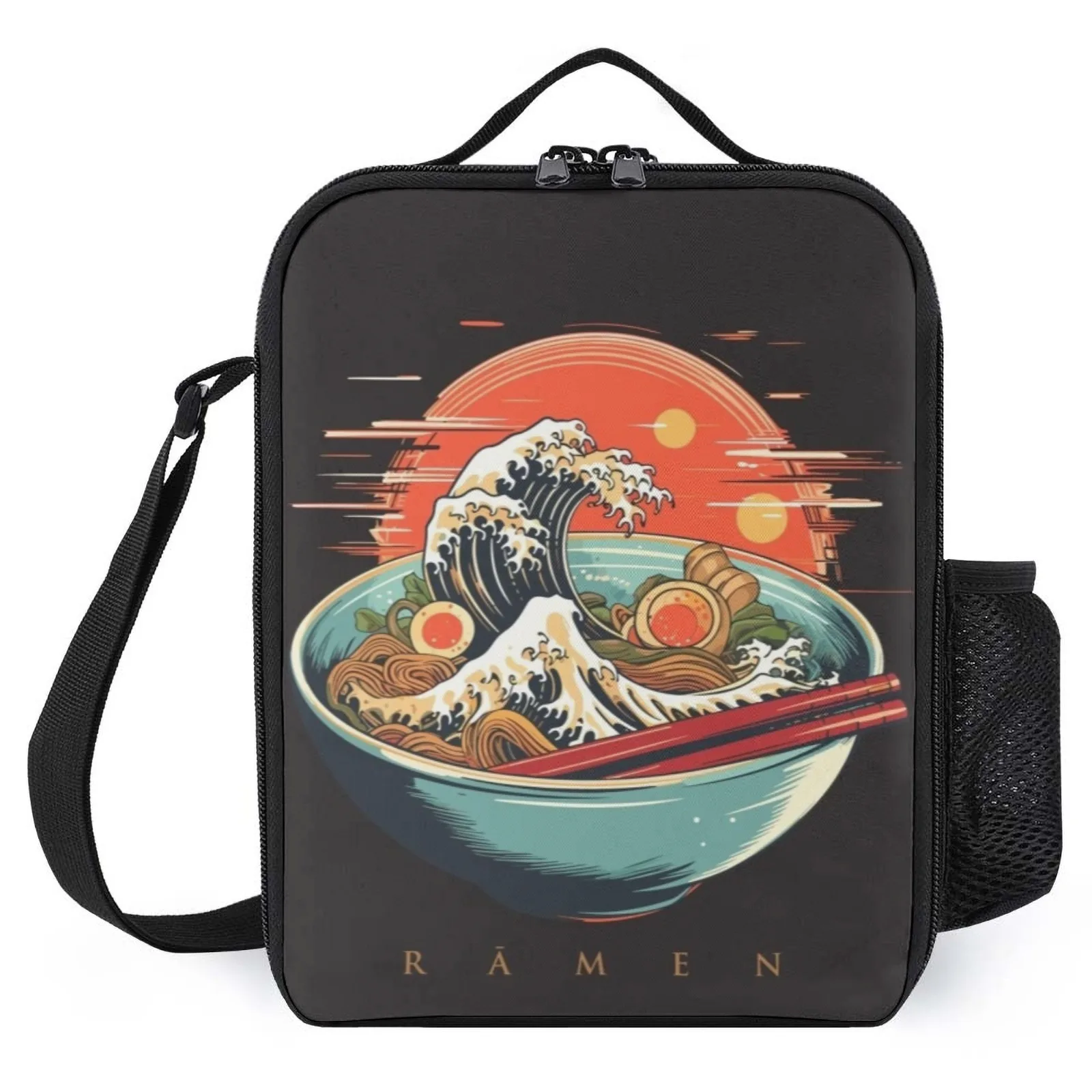

Сумка для холодного хранения лапши Ramen с принтом на заказ, ланч-бокс для профессионалов, ланч-бокс, детская изоляционная сумка для ланча