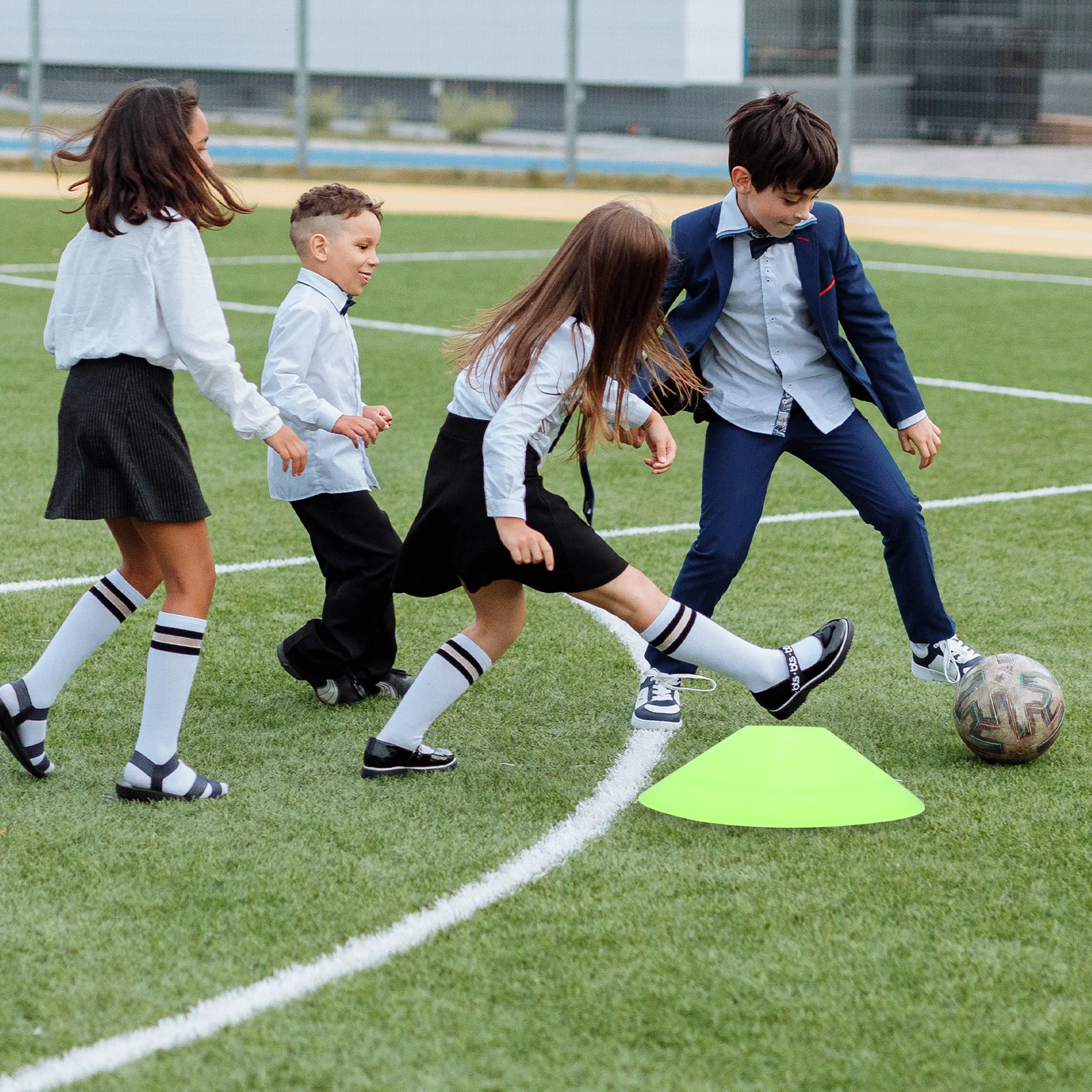 

14pcs Football Training Sign Disc Durable PE Material Agility Cone Sports Equipment Reusable Lightweight Storage