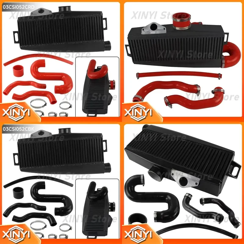 Performance Top Mount Black Painted Intercooler Hose Kit for Subaru Impreza WRX STI 02-07 Saab 9-2x Aero 05-06