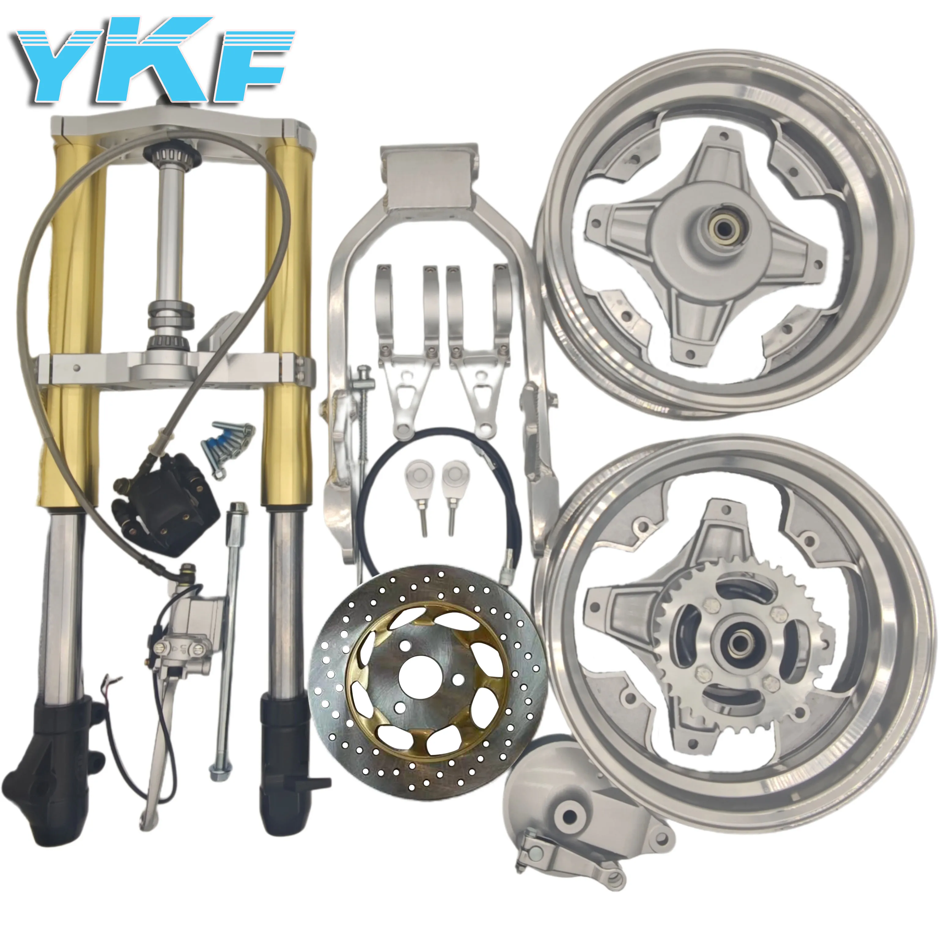 DAX CT70 UPSIDE DOWN FORK KIT with wheel set and swingarm - Image 6