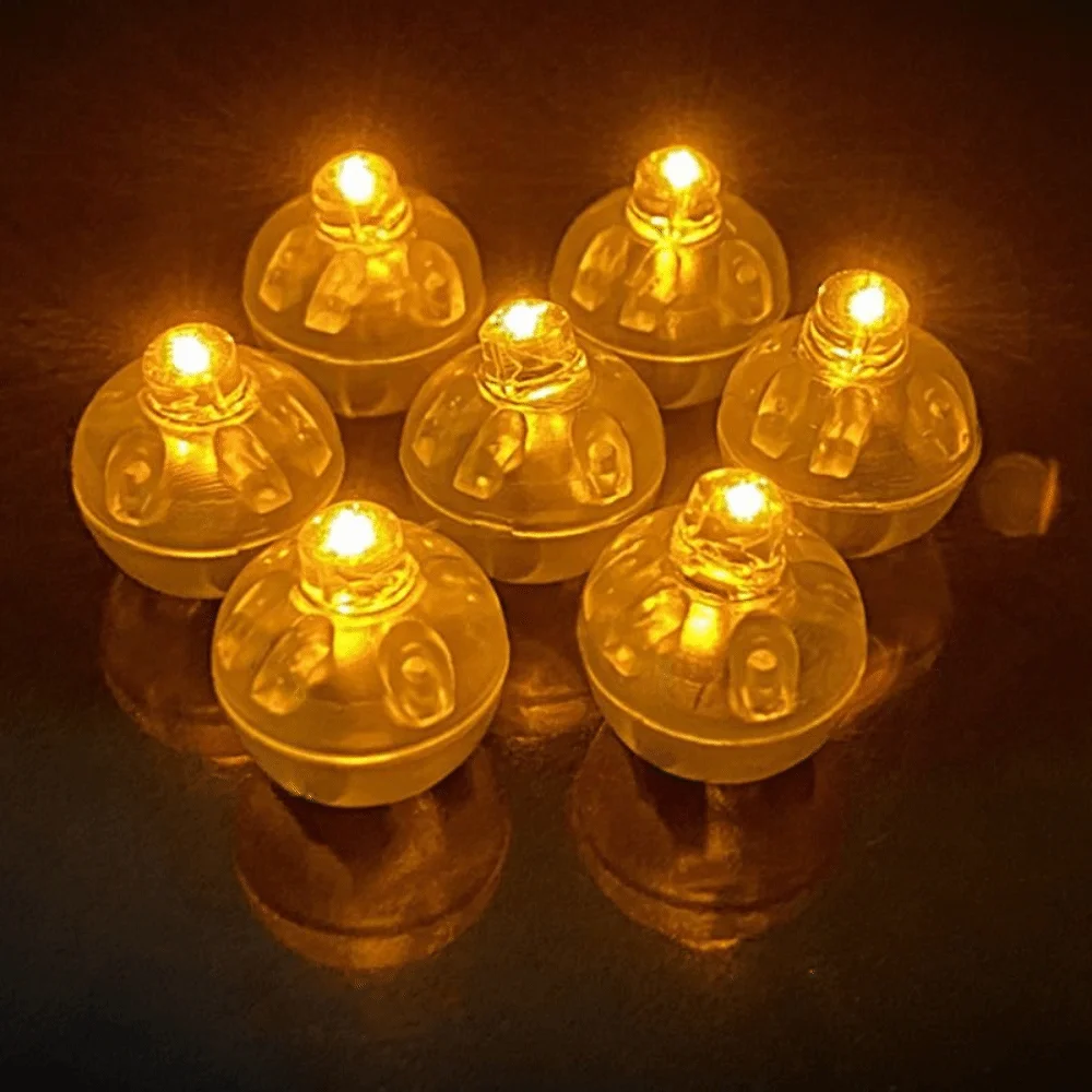 5pcs Warm Yellow LED Ball Light Small Size Handmade Craft Glow Ball Light DIY Accessory Warm White Fairy Lights Sachet Decor