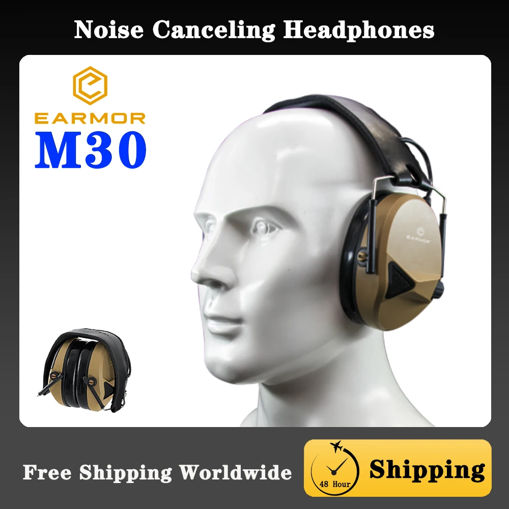

Tactical Headphone EARMOR M30 MOD3 Electronic Noise Canceling Headset，for Gun Range Airsoft Shooting Training Hearing Protection