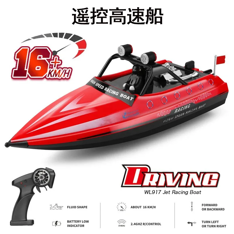 917 op afstand bestuurbaar model Jet Racing-boot Hoge snelheid op afstand bestuurbare speedboot Elektrische modelboot Speelgoedboot