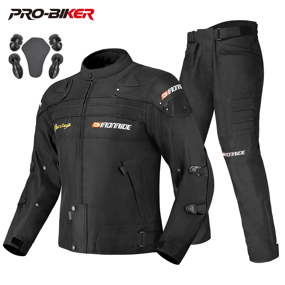 Motorcycle Jacket Men Waterproof Protection Warm Windproof Motorcycle Riding Pant Motocross Riding Clothing With Protective Gear