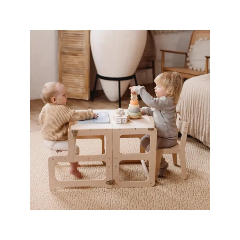 

-Для помощника по высоте, обучающий стул для малышей, кухонный помощник, башня, деревянный табурет-ступенька, мебель Монтессори, игрушка для детей^