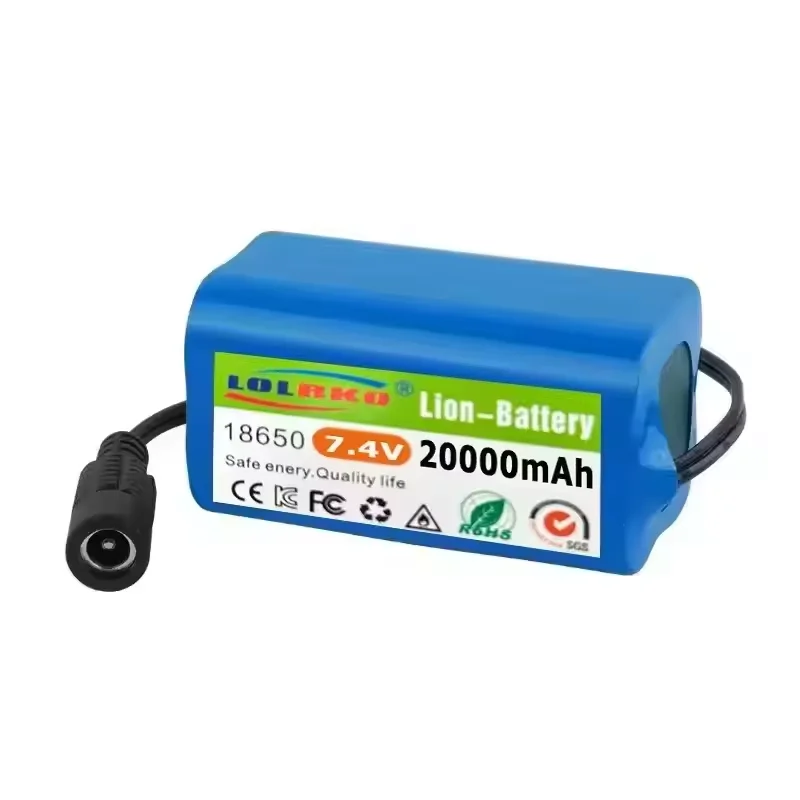 NEW 7.4V 2S2P 20000mAh Battery For V020 V900 2011-5 V007 C18 H18 V18 D18B FX88 Remote Control RC Fishing Bait Boat Battery Parts