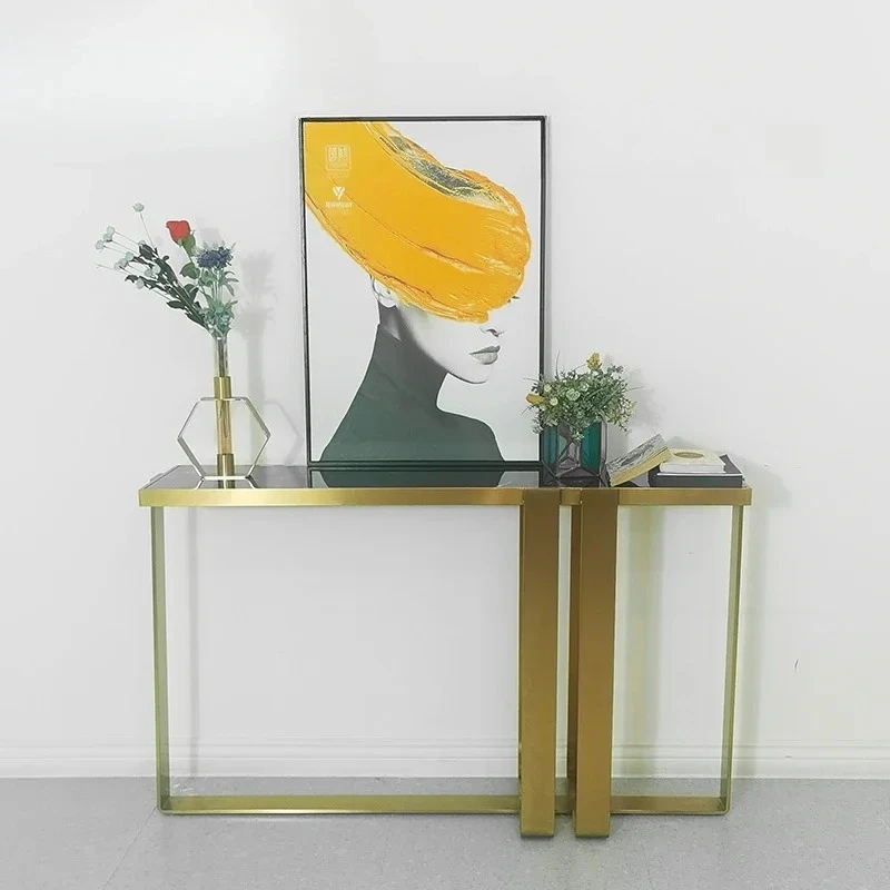 minimalist entrance entrance platform stainless steel corridor decorative cabinet