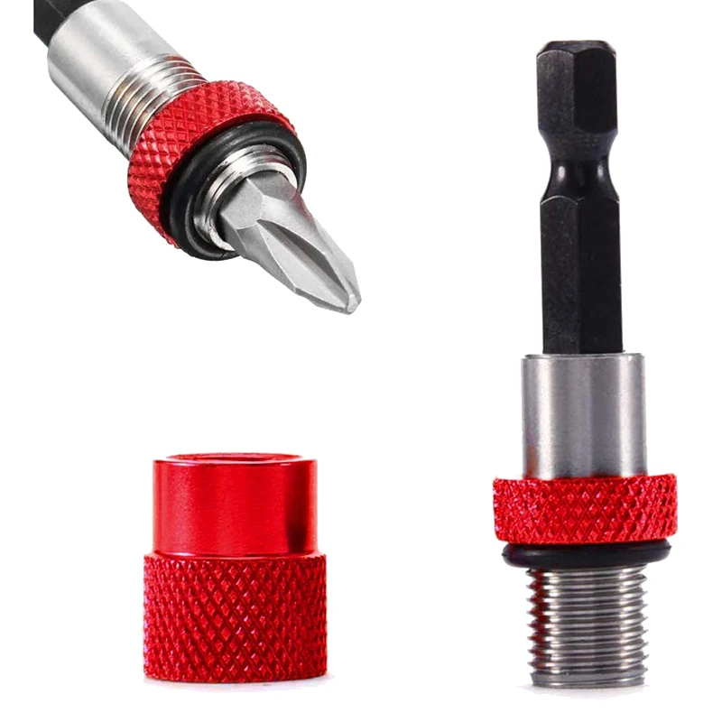 1/4 Hex Shank Electric Drill Magnetic Screwdriver Bit Holder Tool Magnetism Limit Adjustable Extension Rod