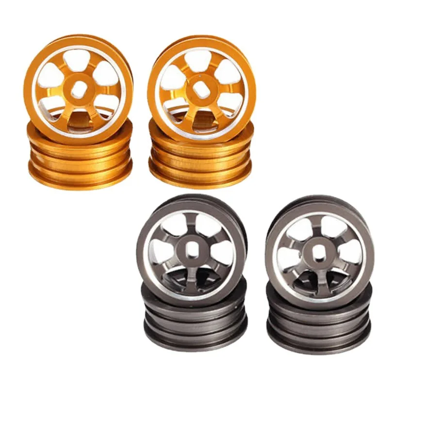 Metal Upgrade Drift Racing Wheels with Silver Edge For WLtoys 284131 K969 K979 K989 K999 P929 P939 MINI-Q MINI-Z RC Car Parts