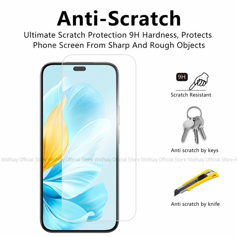 2/4 Stuks Screen Protector Voor Honor 200 Lite Gehard Glas Honor 200 Lite 5G Volledige Lijm scherm Glas Protector Voor Honor 200 Lite