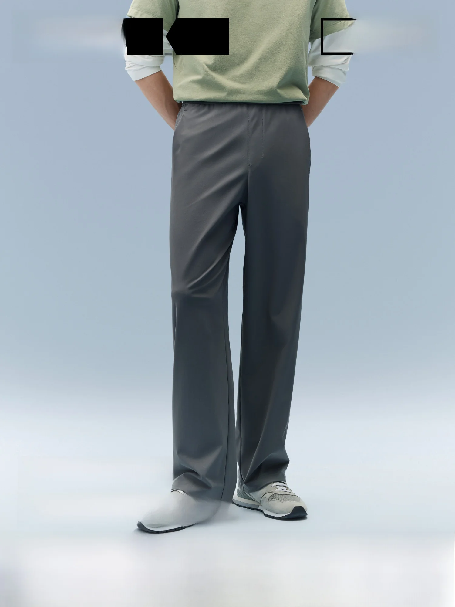 

Bananain Cool Men's Straight Leg Sports Pants Qui Dry Ice Silk Casual Trousers Breathable Comfortable Spring Summer Pants