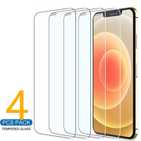 4PCS Tempered Glass For iPhone 15 Pro Max 15Pro 14 11 XR Fall Prevention Full Cover Screen Protector For iPhone 15ProMax