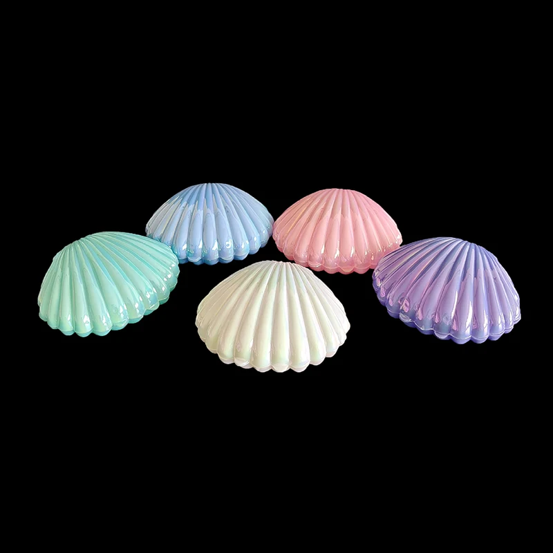 1Pc Cute Shell Plastic Candy Box MakeUp Jewelry Storage Boxes Wedding Birthday Baby Shower Gift Box Party Favor Decor