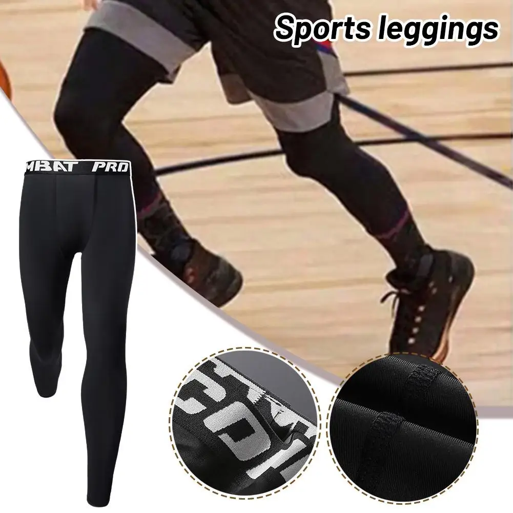 Men's Sports Leggings Compression Pants Basketball Quick-drying Sweatpants Running X3s2