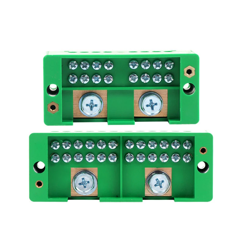 Single Phase 2-in 4 6 / 8 / 12 Outgoing Terminal Household Distribution Box Junction Box Terminal Block 220 V