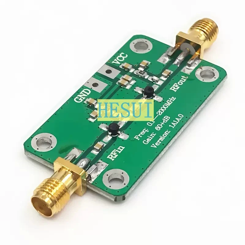 Rf broadband amplifier Low noise amplifier LNA (0.1-2000MHz gain 64dB)