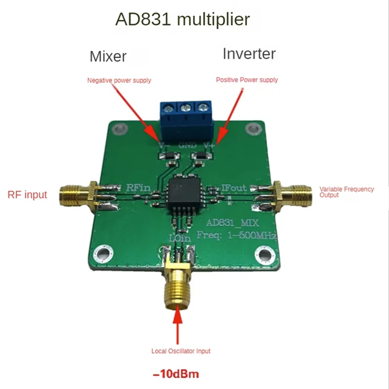 High Frequency Multiplier Ad831 500M Bandwidth Up/Down Mixer Frequency Co Frequency Rf Mixer‘-AA68