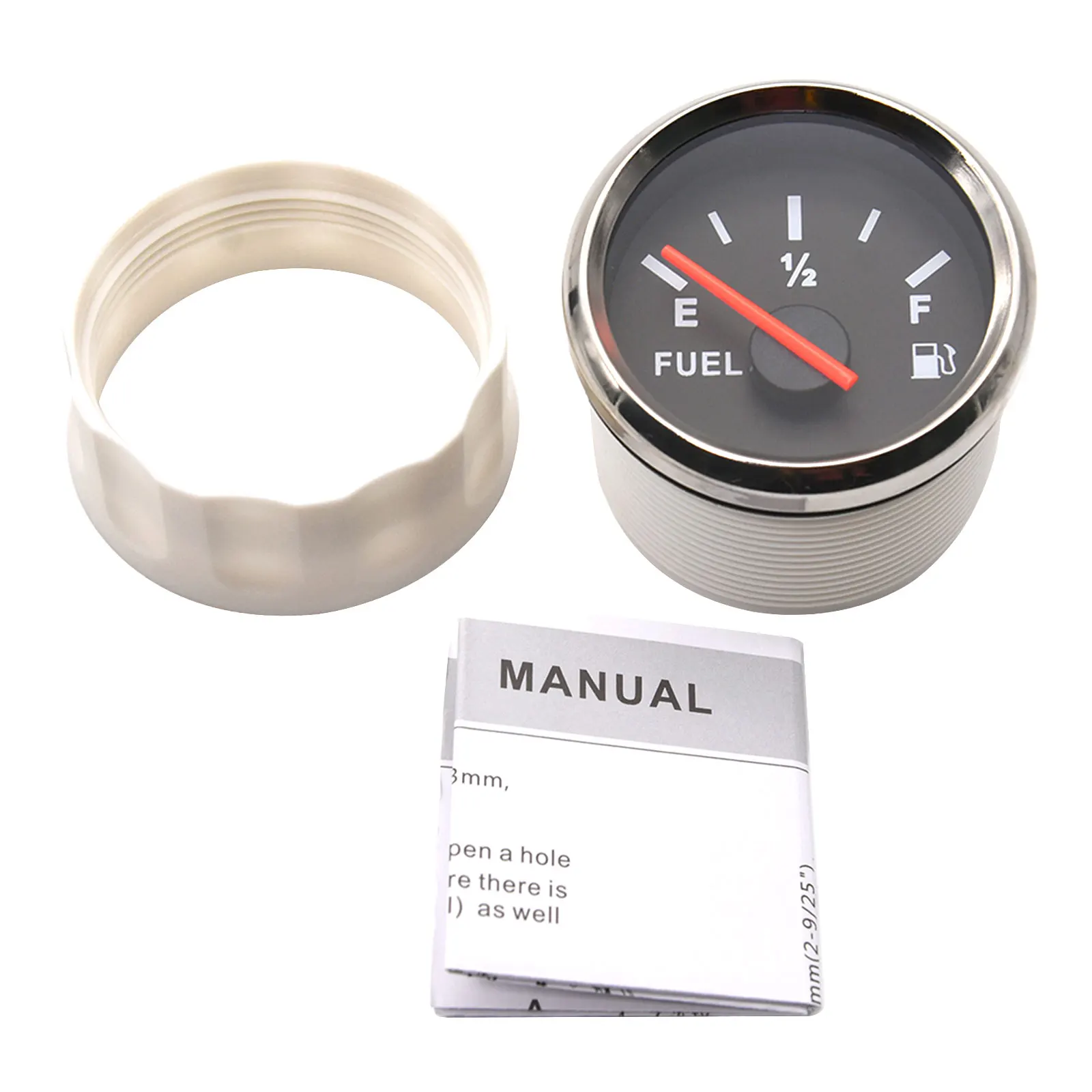 52mm Kraftstoffs tand anzeige rote Hintergrund beleuchtung Zeiger Öltank zähler Auto Marine Boot Auto 12V 24V mit Sensoren Kraftstoff tank Füllstand anzeige verwendet – Detail 11