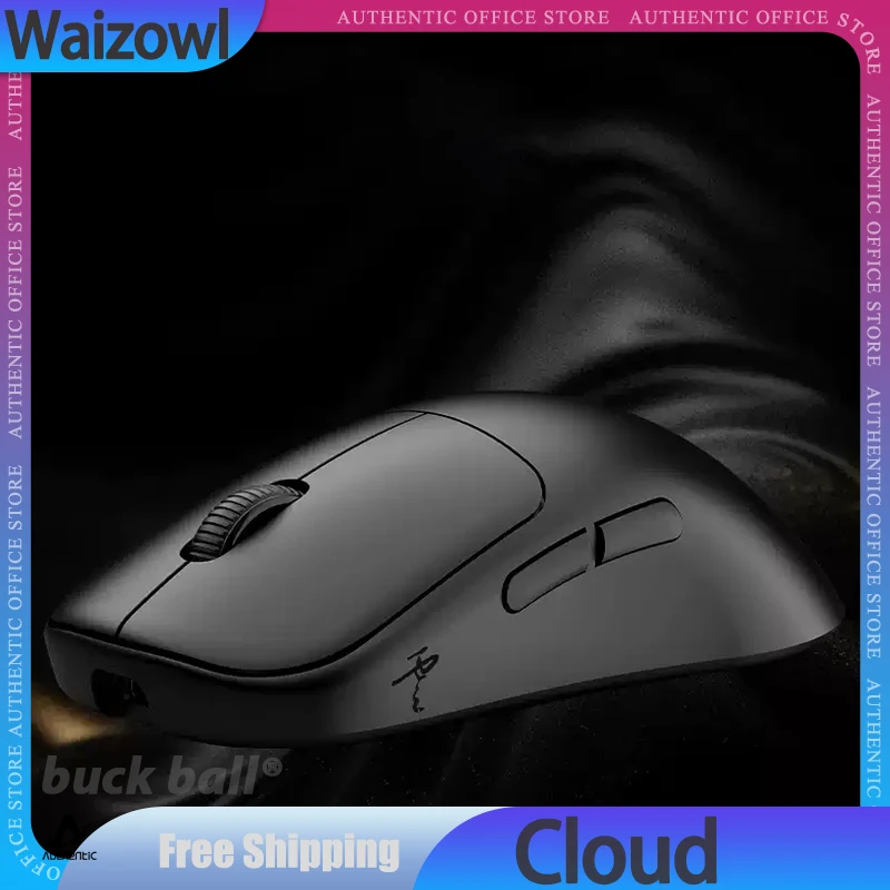 WAIZOWL OGM Cloud Gamer Mouse 3Mode 2.4G Bluetooth Wireless Mouse PAW3950 Lightweight Mice Customized Esports Gaming Mouse Gifts