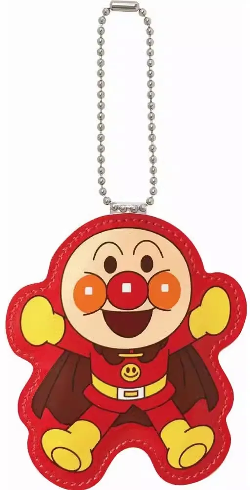 جديد لطيف Anpanman Baikinman سلاسل المفاتيح الاطفال اسم بطاقة محشوة لعب للأطفال