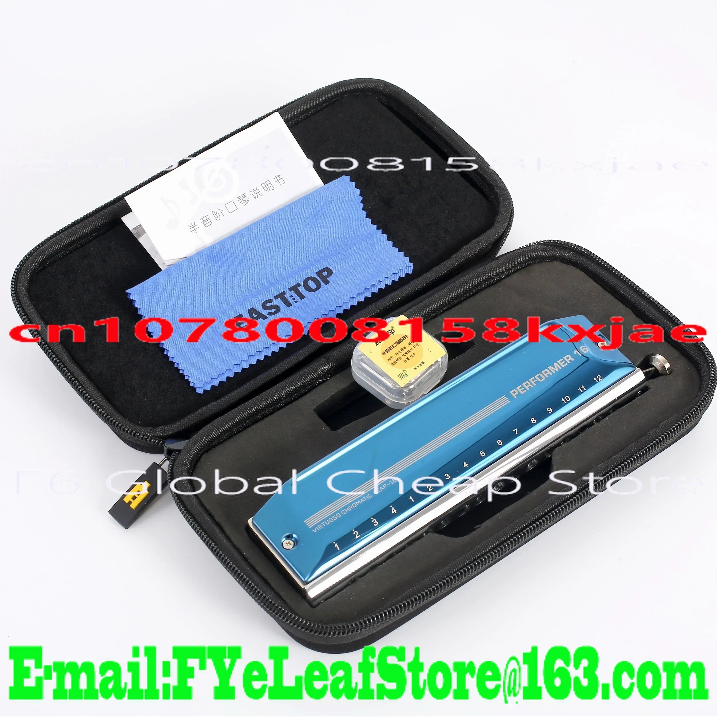 Easttop EAP-16 new product 16 holes professional chromatic harmonica for player,gift