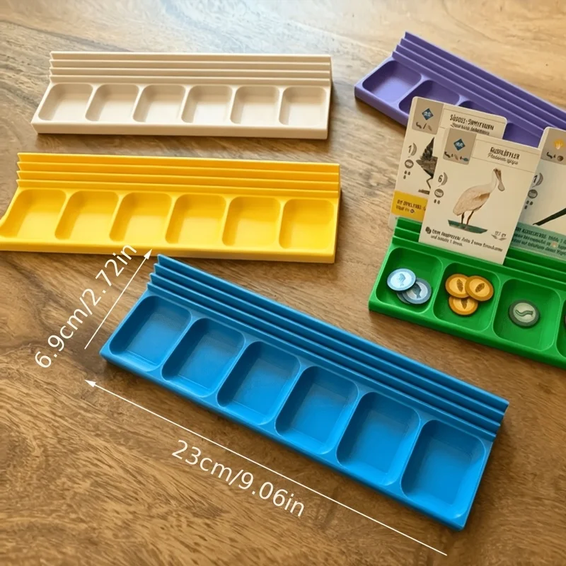 Dual‑Purpose Board Game Organizer Tray, Marking & Classification Card Holder, Desktop Accessory Rack for Storing Game Chips, Dic