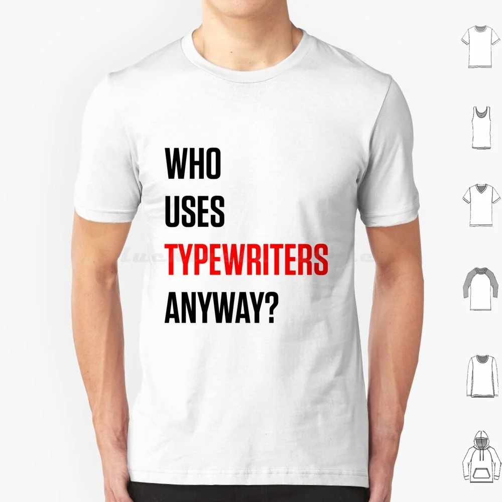 Who Uses Typewriters Anyway ? Red Tortured Poets Era T Shirt 6xl Cotton Cool Tee Swifties Eras Tour The Tortured Poets