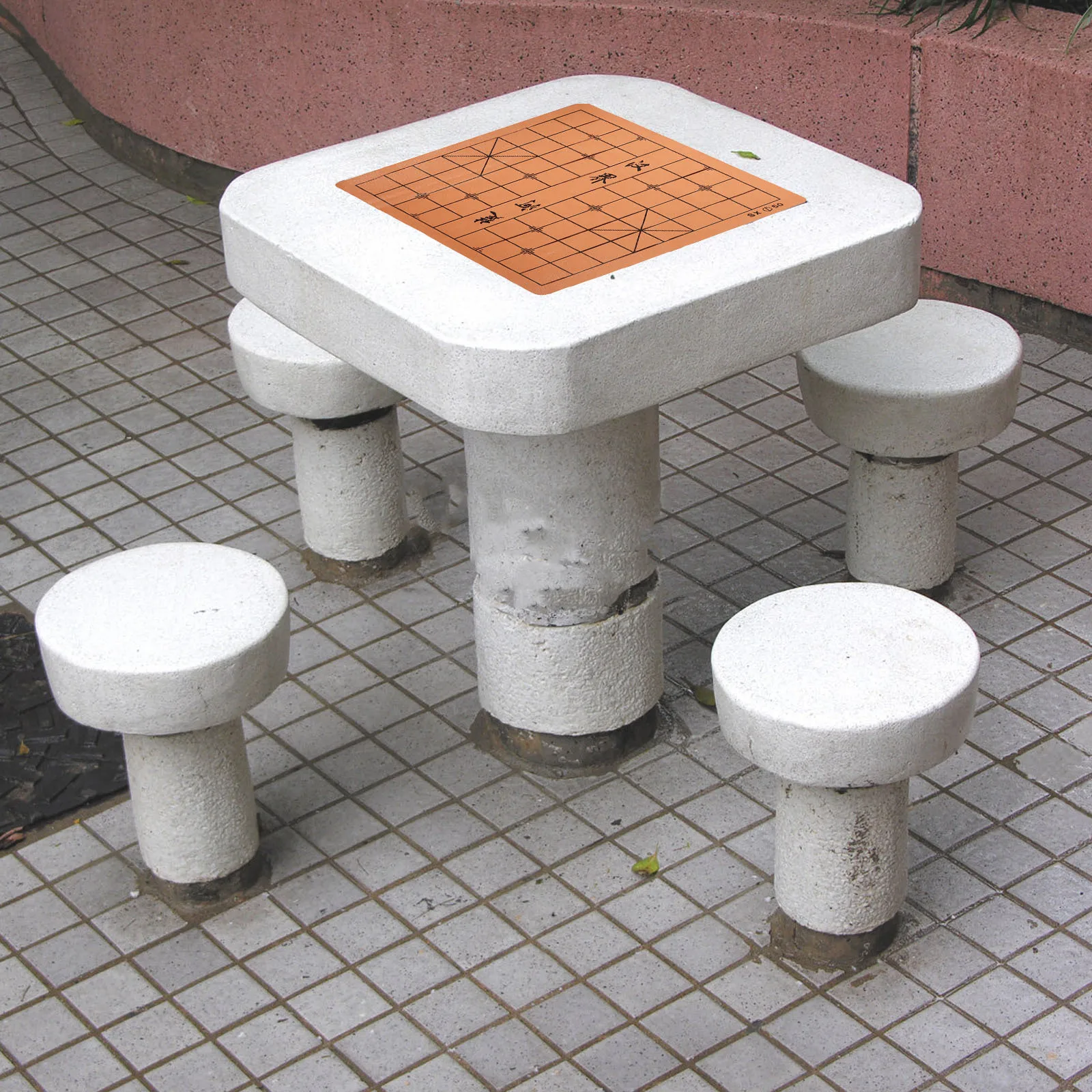 

Foldable Dual-Sided Chessboard PU Xiangqi Chess Mat Roll Up Portable Travel Game Board Smooth Lightweight for Thinking Skill