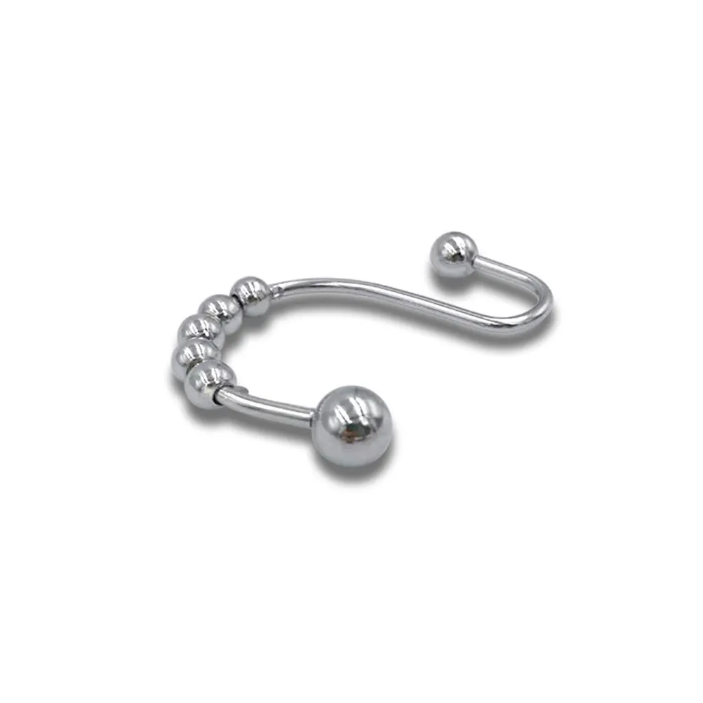 12Pcs Creative Curtain Hooks S-Shaped Metal Bathroom Hooks Strong Bearing Capacity for Shower Curtains Coats Kitchen Home