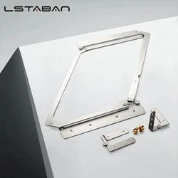 Stainless Steel Swing Door Folding Door Hinge 180 Degree Multifunctional Folding Wardrobe Door Bedroom Door Hinge Hardware