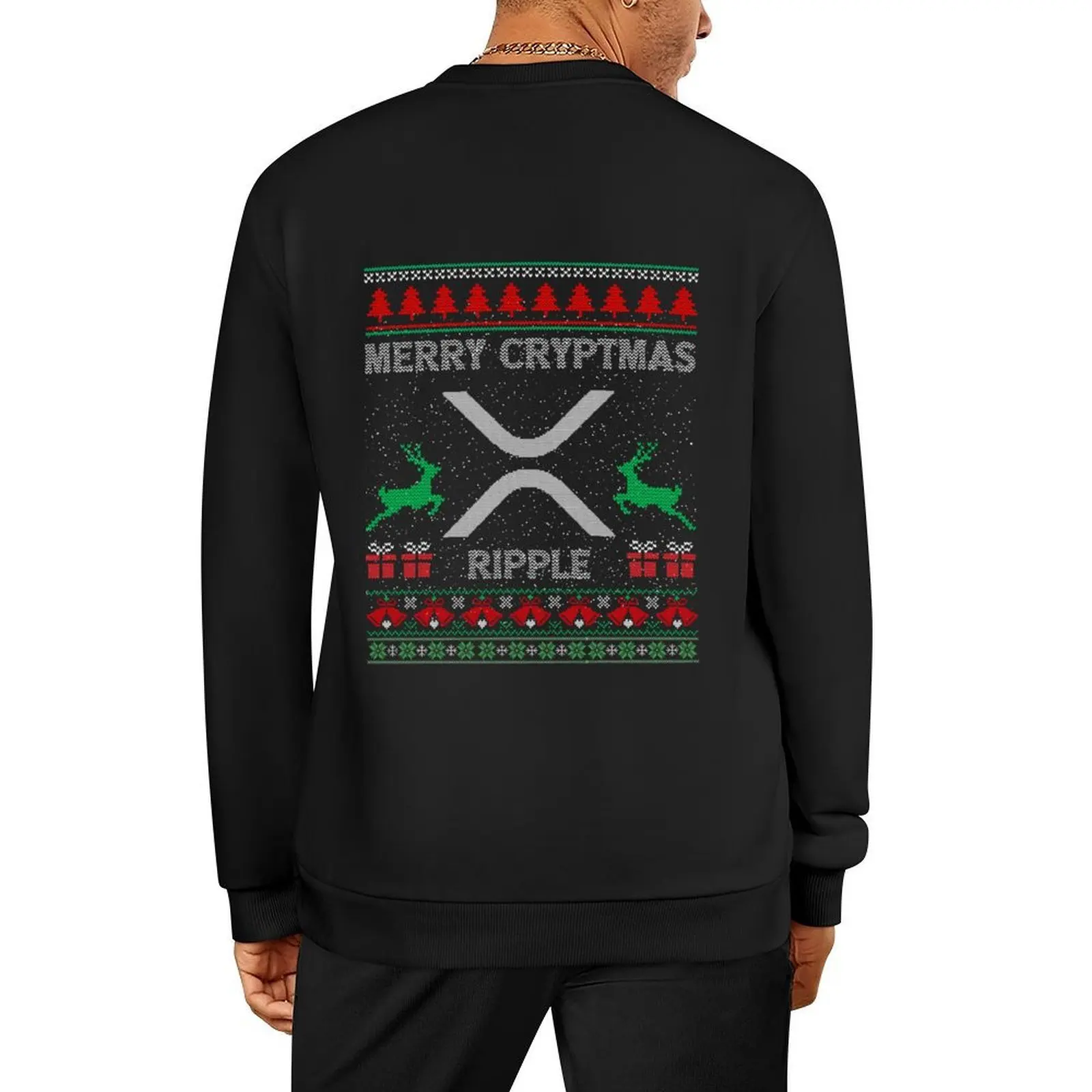 

Ugly Sweater Ripple XRP Coin Merry Cryptmas Christmas Crypto Token Cryptocurrency Blockchain Wallet Pullover