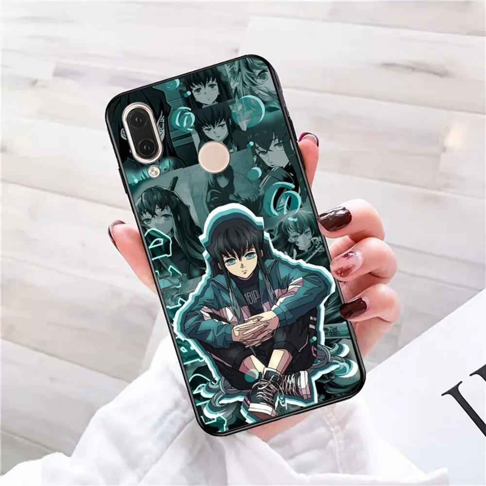 Muichiro T-Tokito Anime Phone Case For Redmi 5 6 7 8 9 10 Plus Pro 6 7 8 9 A GO K20 K30 K40 Pro Plus F3 Fundas